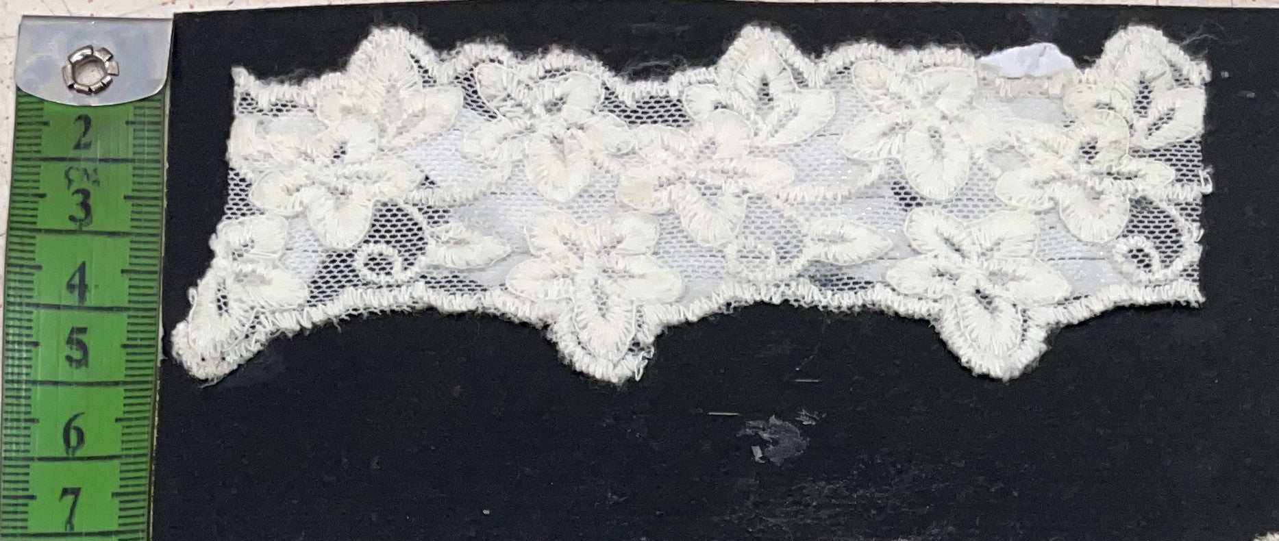 White Cotton Dyeable Net Lace (Sku: N-25)