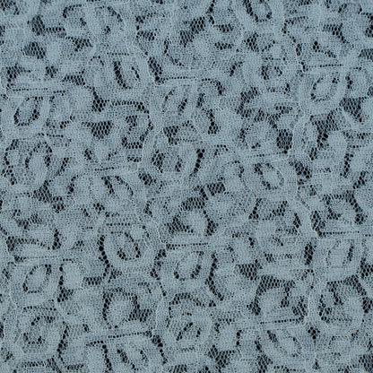 White Floral Design Dyeable Nylon Net (SKU: N-2)