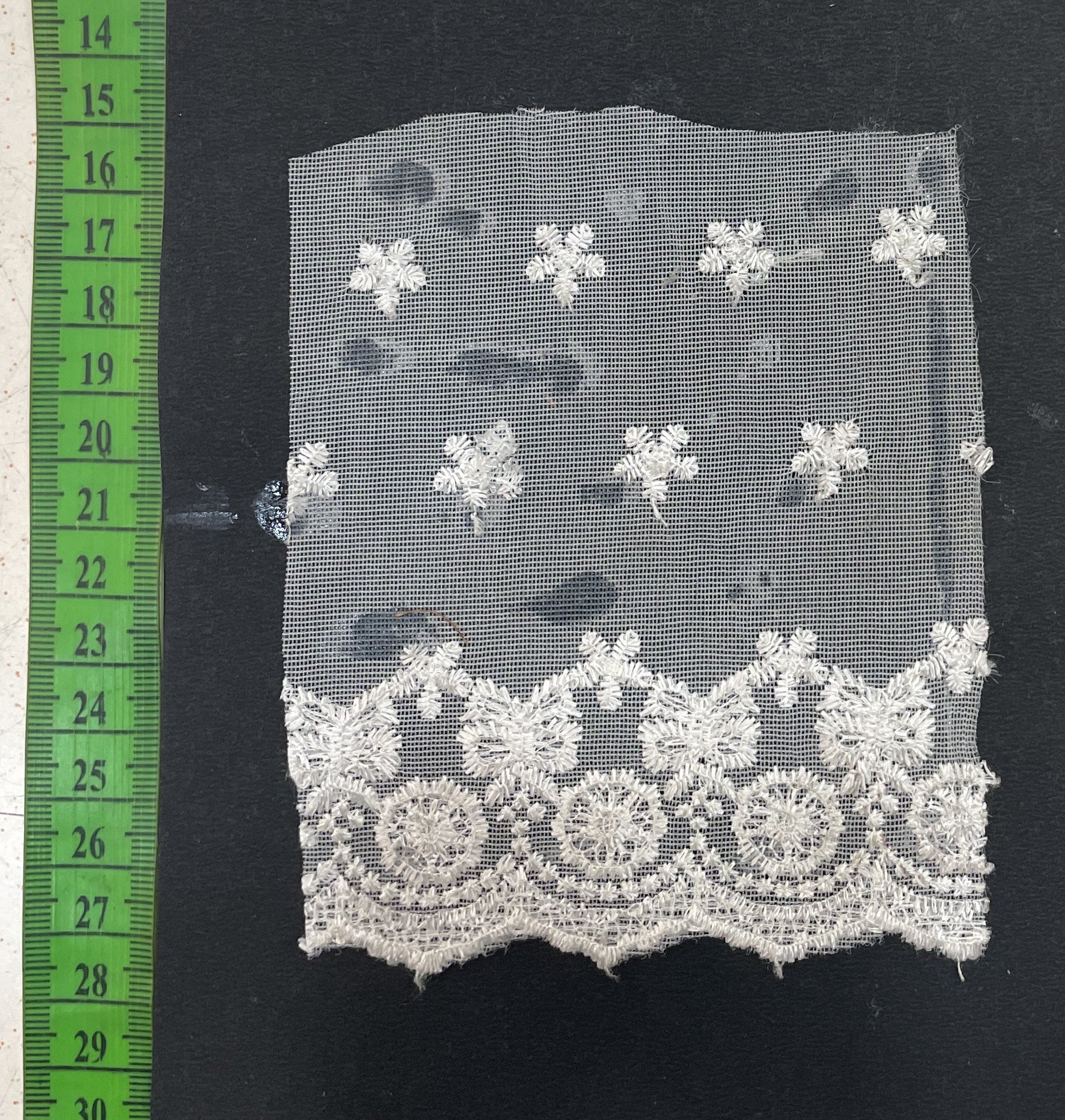 White Cotton Dyeable Net Lace (Sku: N-38)