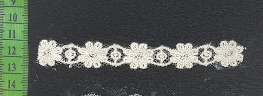 White Cotton Dyeable Net Lace (Sku: N-44)