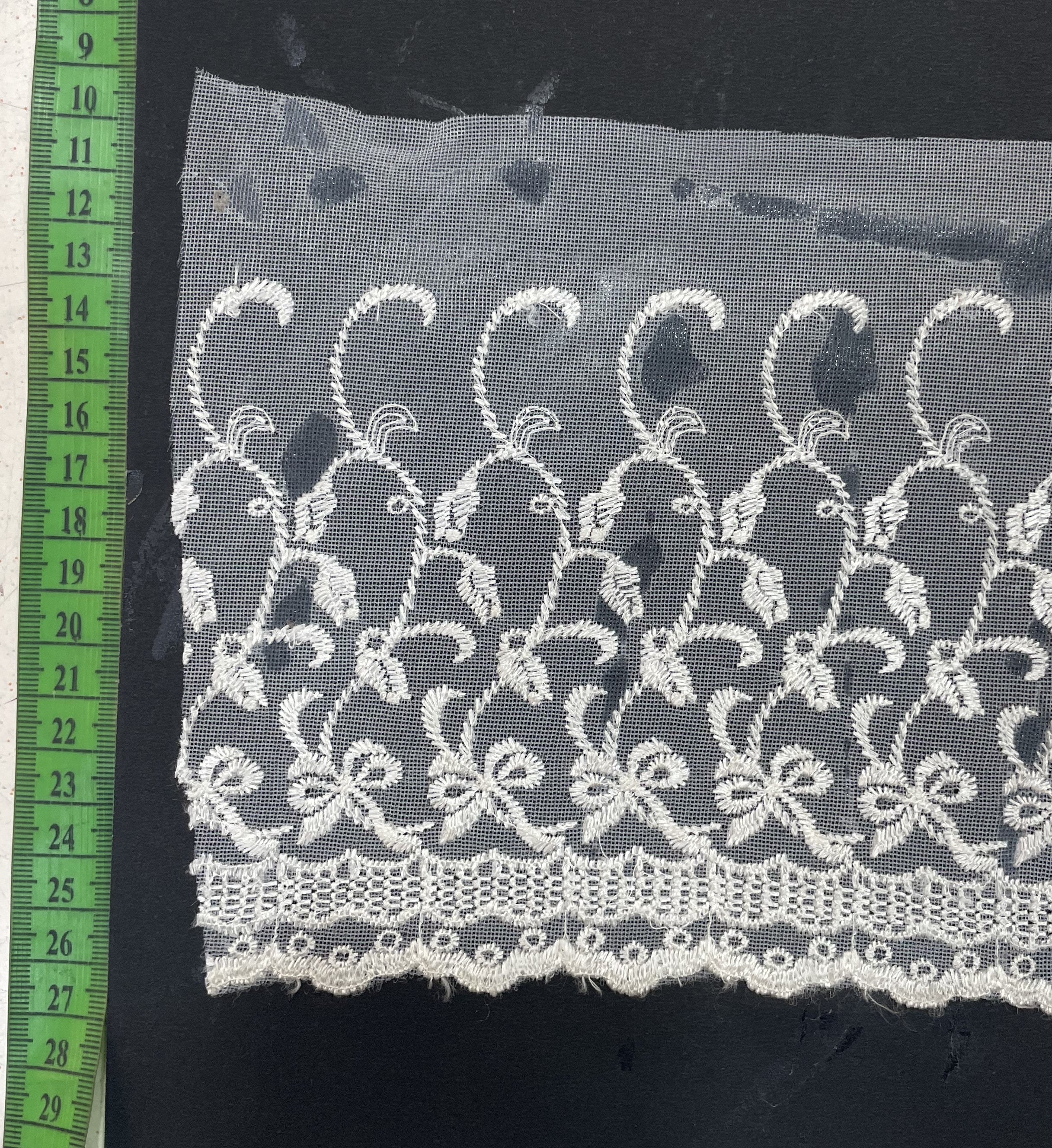 White Cotton Dyeable Net Lace (Sku: N-48)