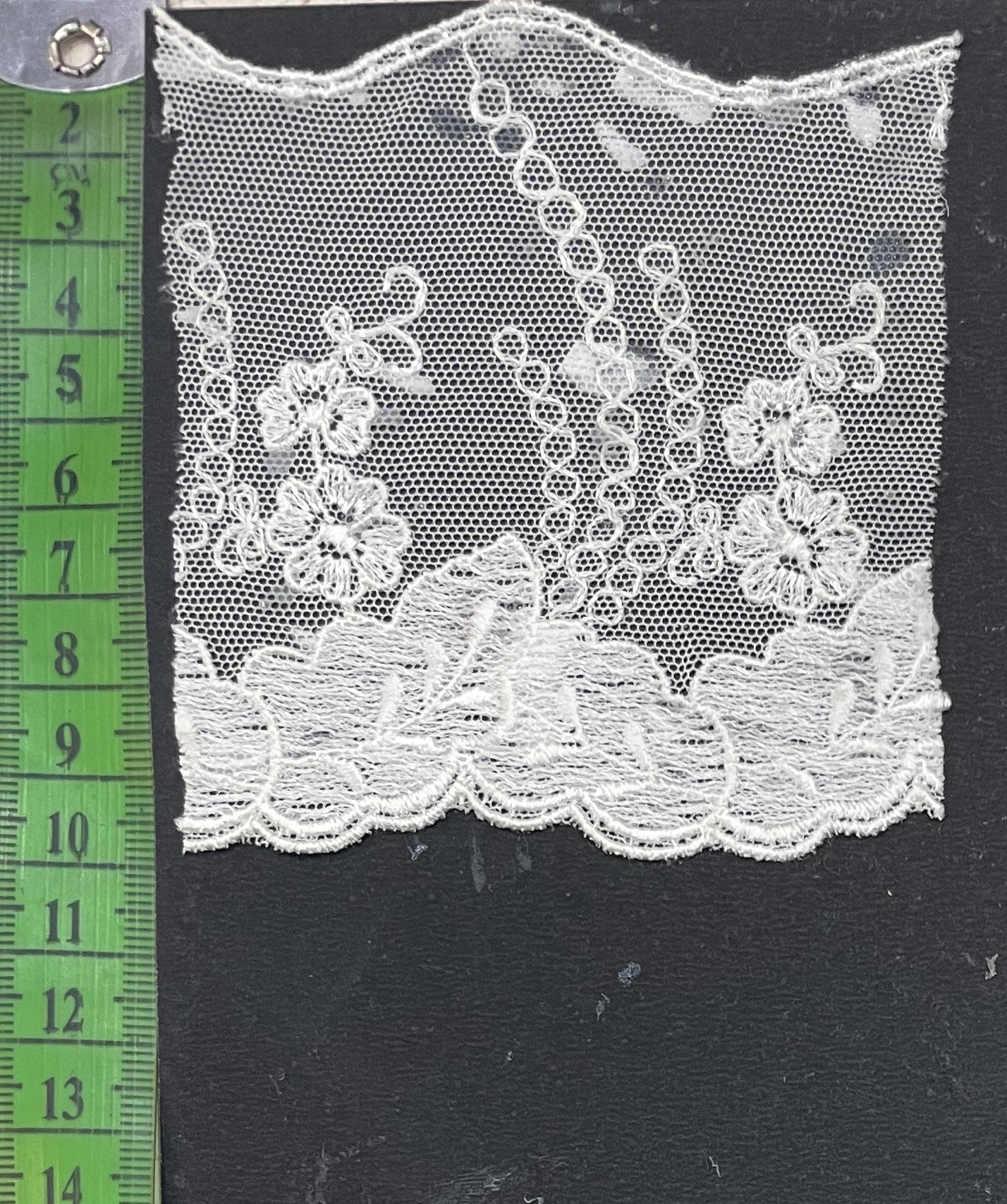 White Cotton Dyeable Net Lace (Sku: N-51)