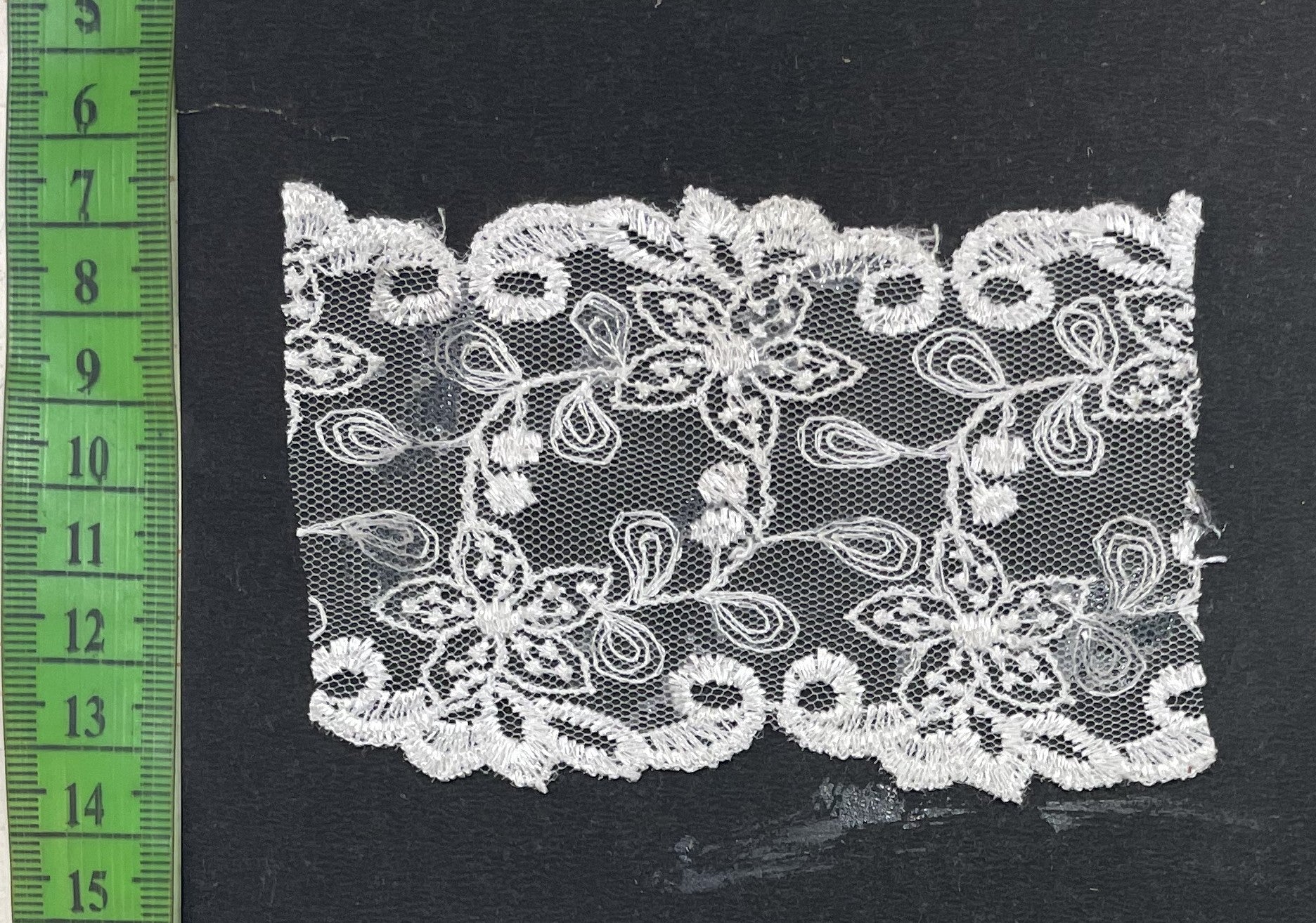 White Cotton Dyeable Net Lace (Sku: N-54)