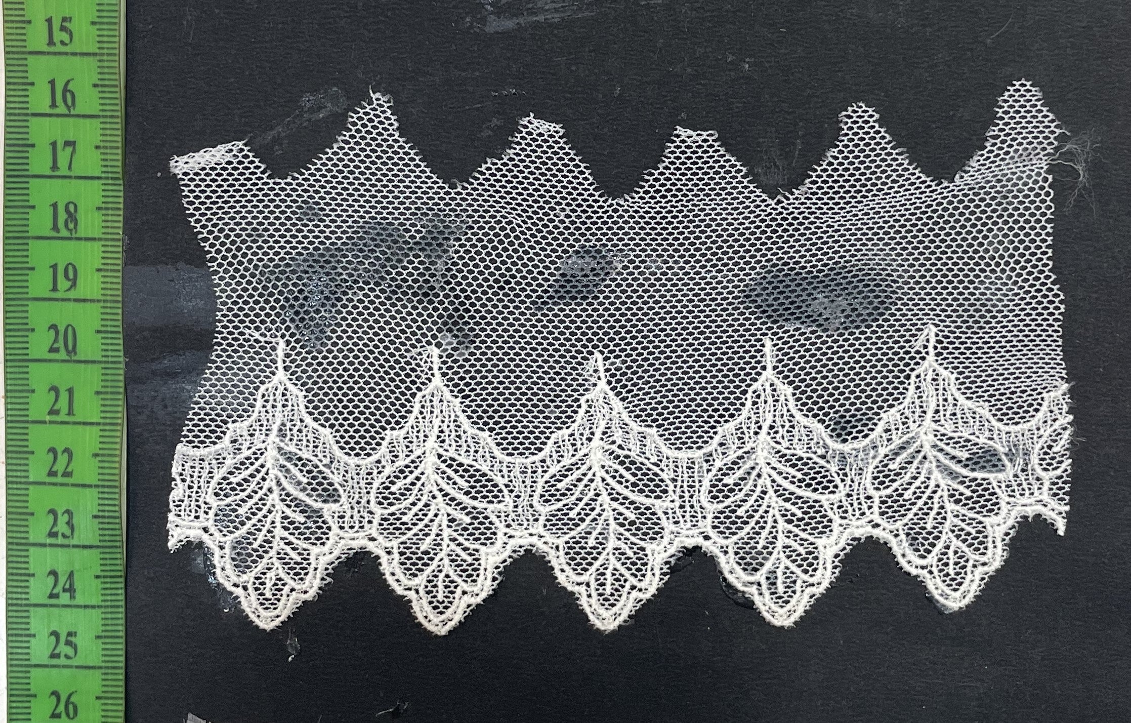 White Cotton Dyeable Net Lace (Sku: N-50A)