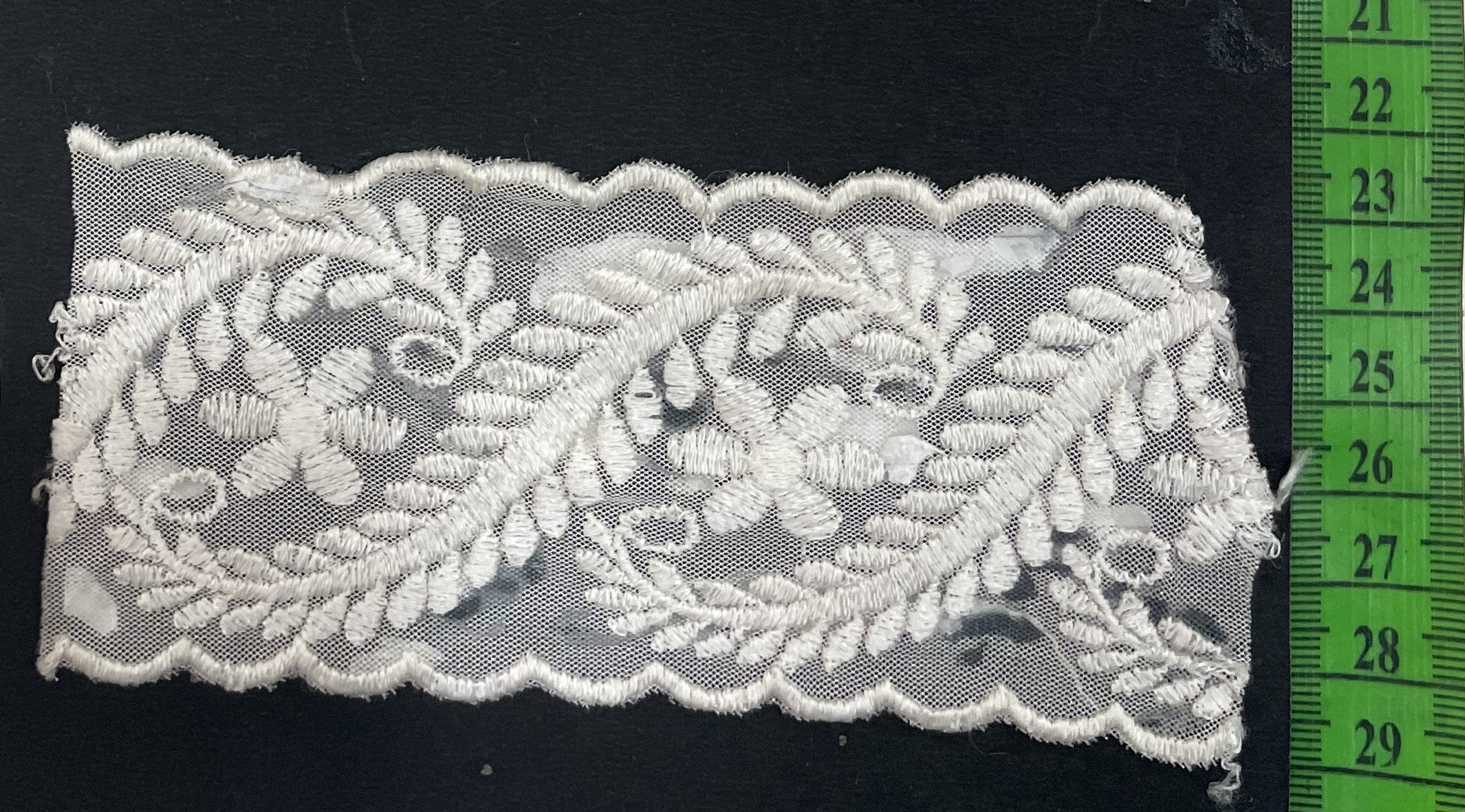 White Cotton Dyeable Net Lace (Sku: N-57)