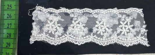 White Cotton Dyeable Net Lace (Sku: N-6)
