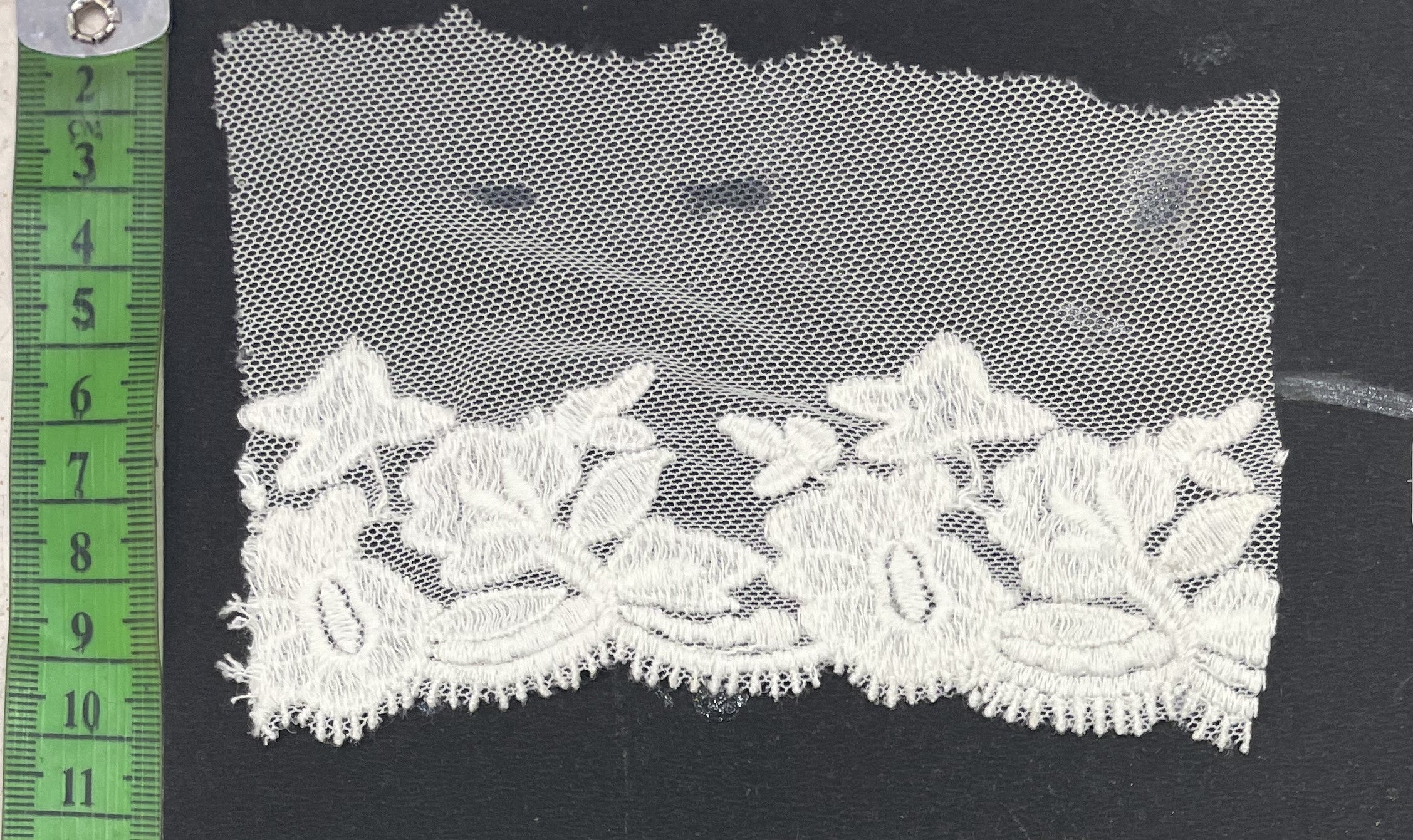 White Cotton Dyeable Net Lace (Sku: N-62)