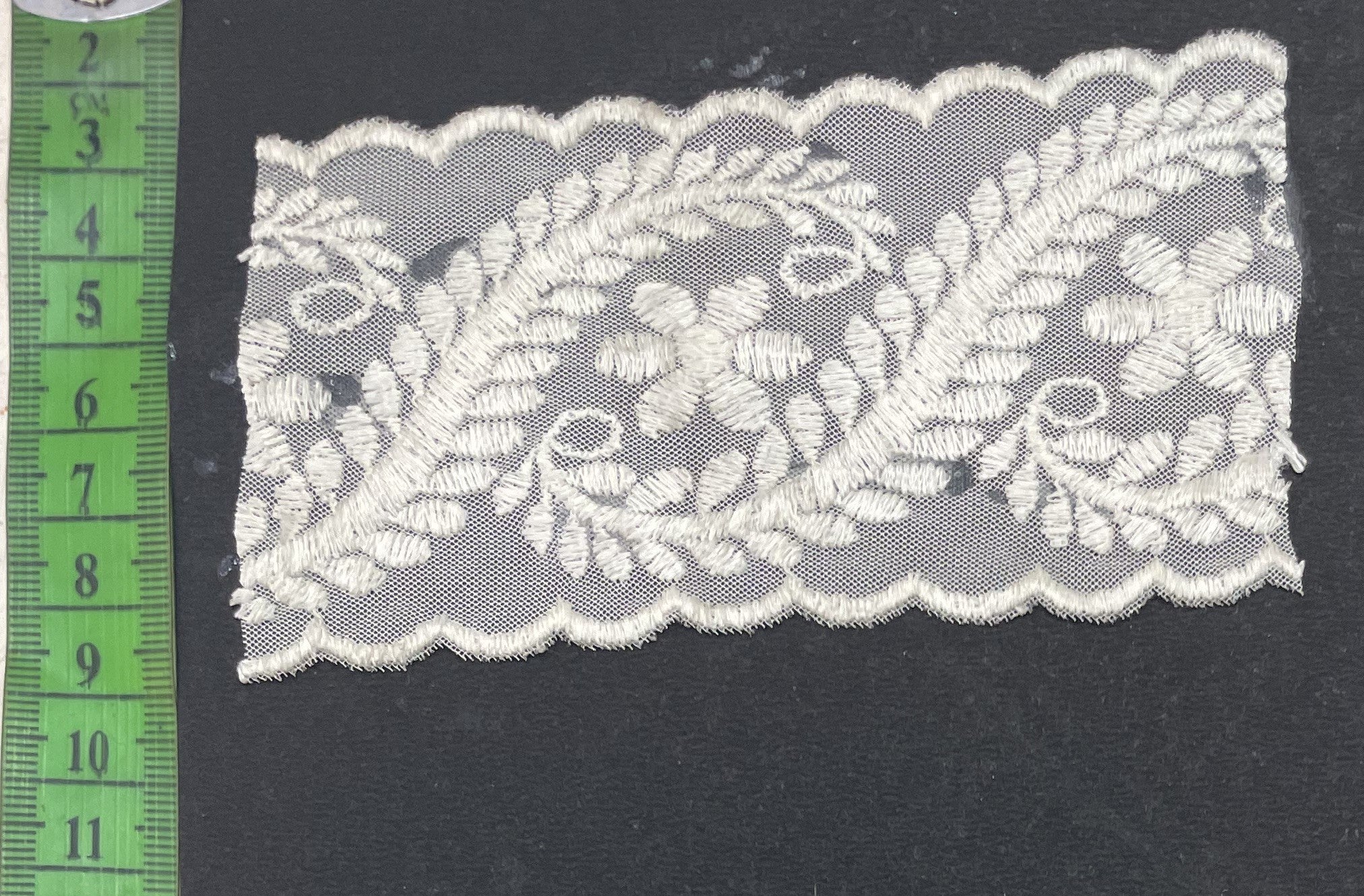 White Cotton Dyeable Net Lace (Sku: N-65)