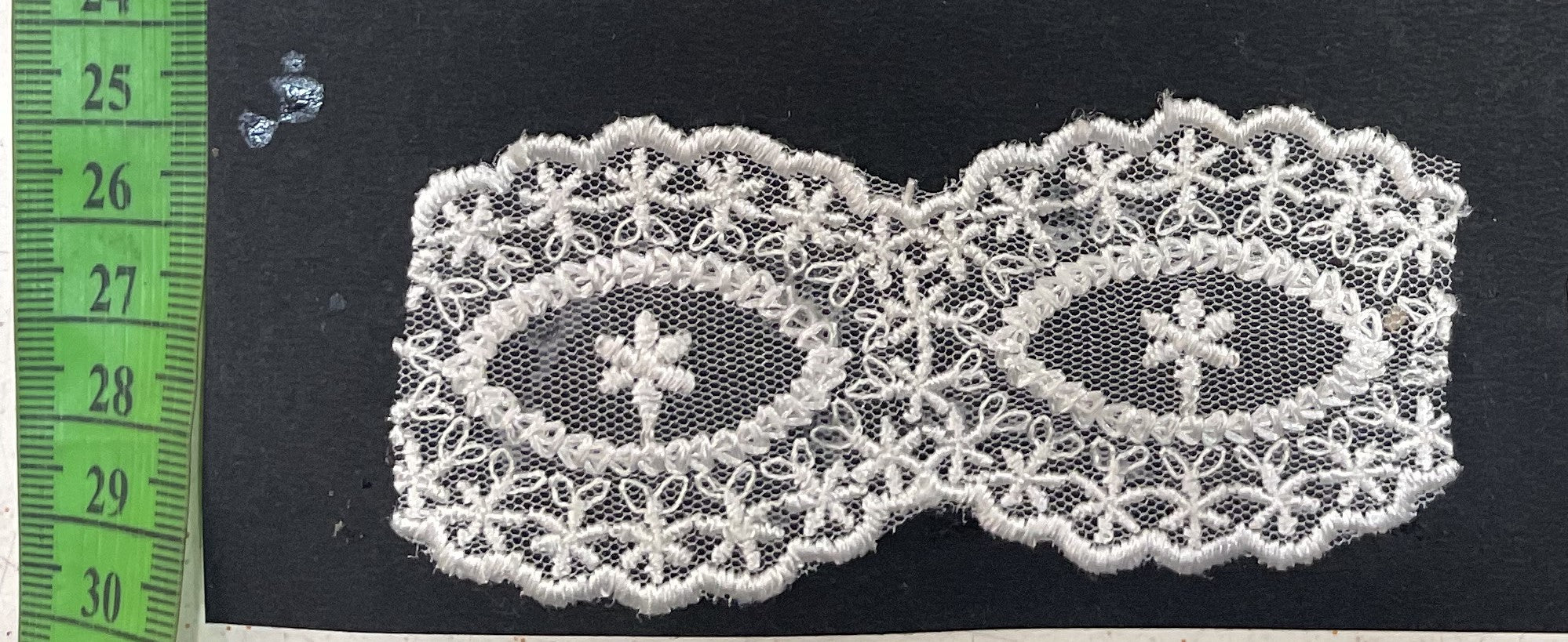 White Cotton Dyeable Net Lace (Sku: N-68)