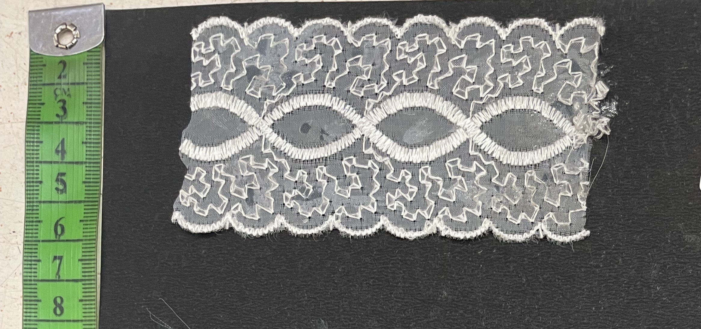 White Cotton Dyeable Net Lace (Sku: N-73)