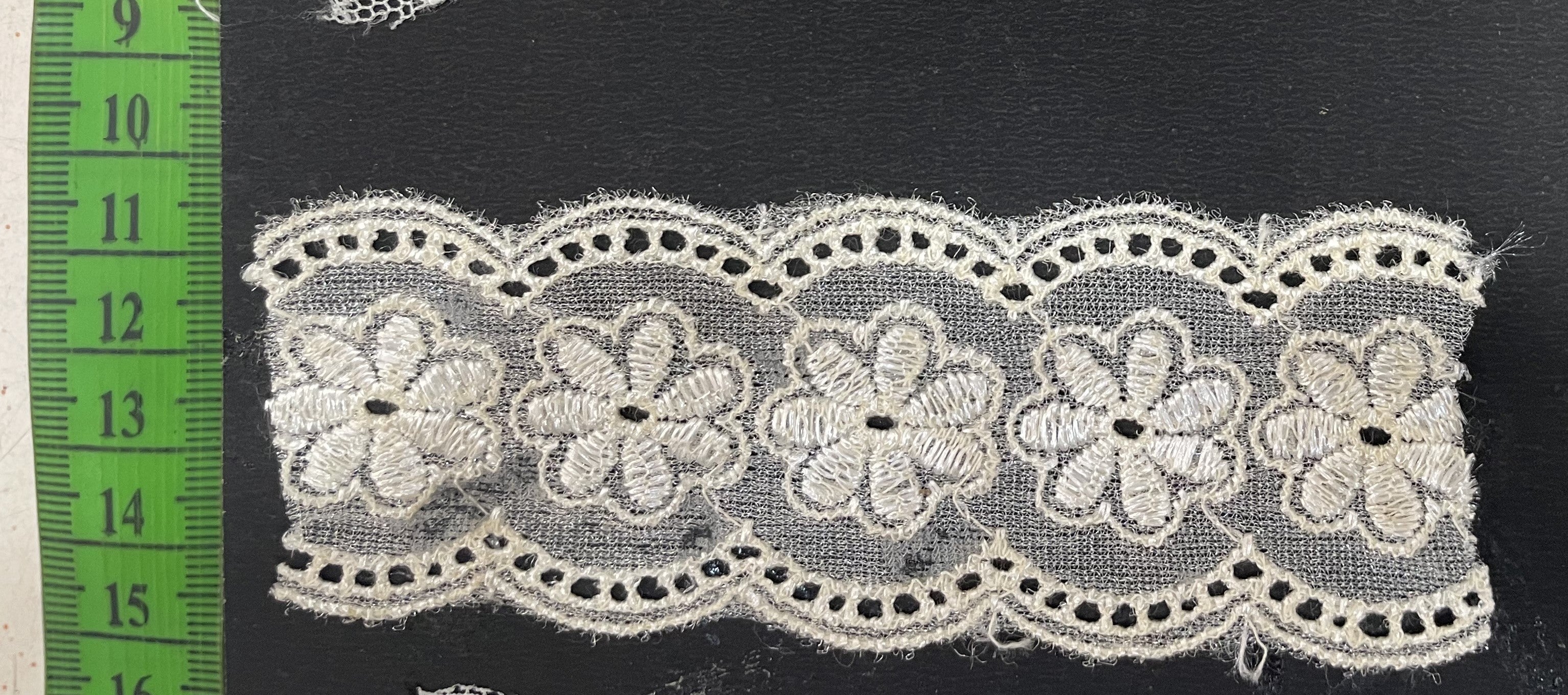 White Cotton Dyeable Net Lace (Sku: N-77)