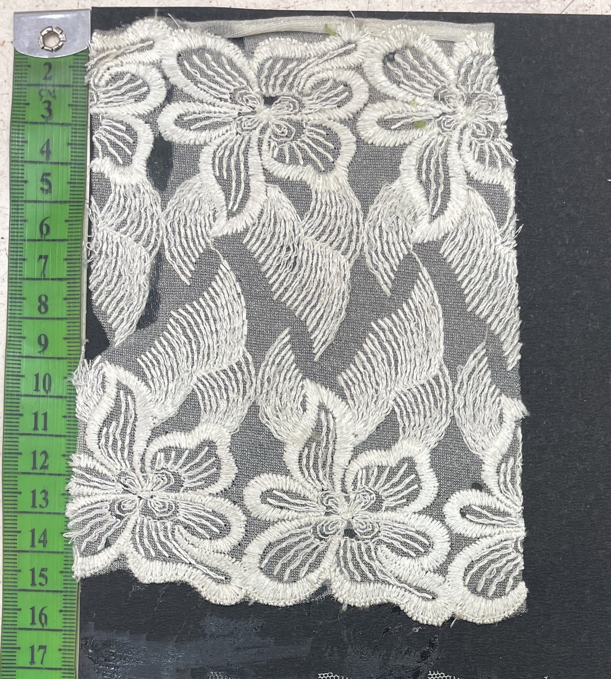 White Cotton Dyeable Net Lace (Sku: N-85A)