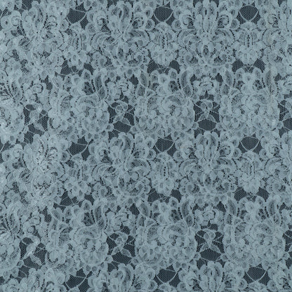 White Floral Design Dyeable Nylon Net (SKU: N-8)