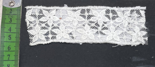 White Cotton Dyeable Net Lace (Sku: N-9)