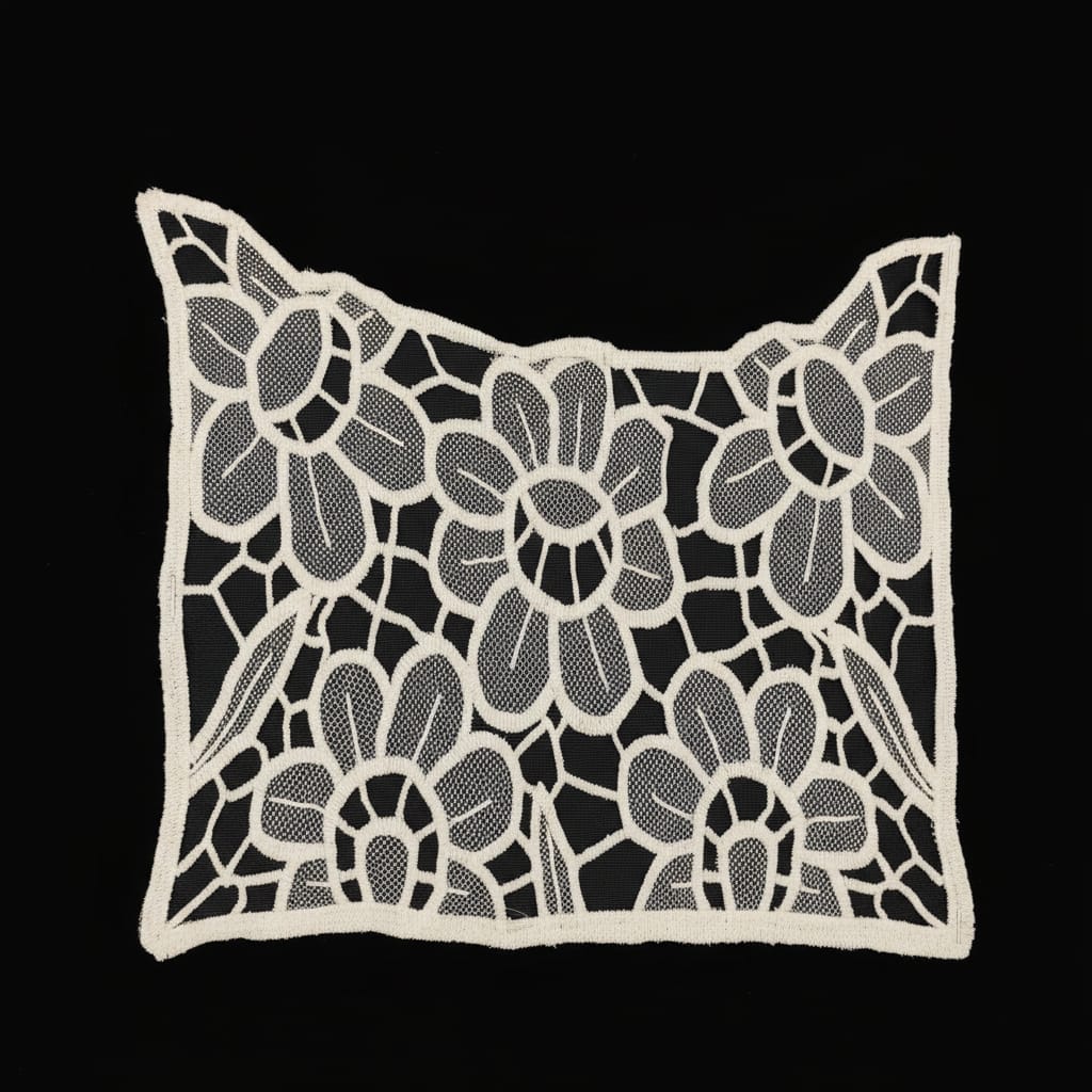 Of White Dyeable Cotton Net Patch (Width : 9 Inch & Length : 7 Inch)