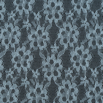 White Small Floral Design Nylon Net (SKU: N-9)