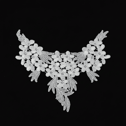 White Dyeable Polyester Neck Patch ( Width : 8 Inch & Lenght : 7 Inch )