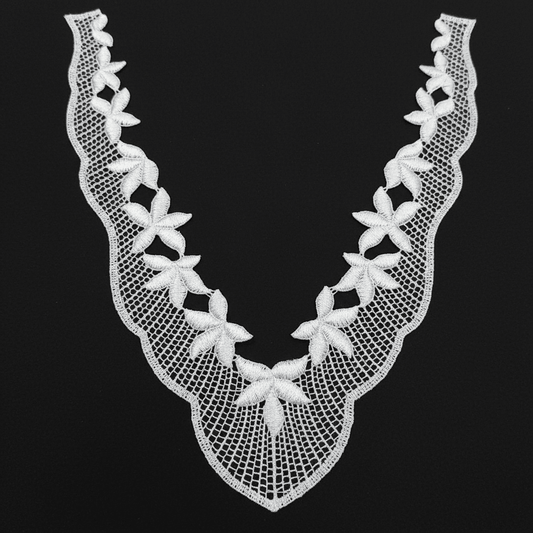 White Dyeable Polyester Neck Patch ( Width : 8 Inch & Lenght : 11 Inch )