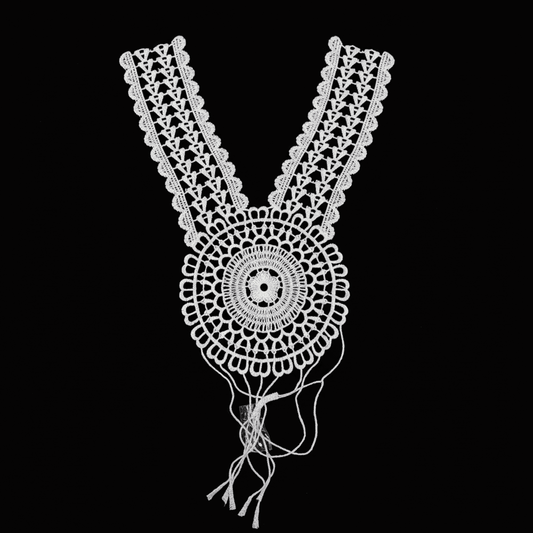 White Dyeable Polyester Neck Patch ( Width : 6 Inch & Lenght : 12 Inch )