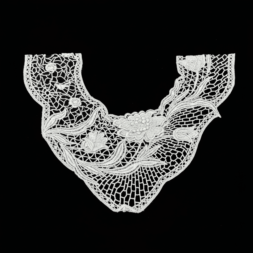 White Dyeable Polyester Neck Patch ( Width : 10.5 Inch & Lenght : 8 Inch )