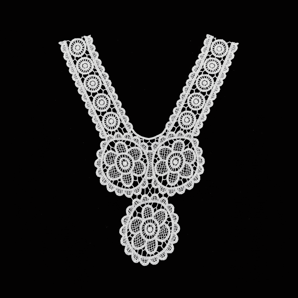 White Dyeable Polyester Neck Patch ( Width : 7 Inch & Lenght : 11 Inch )