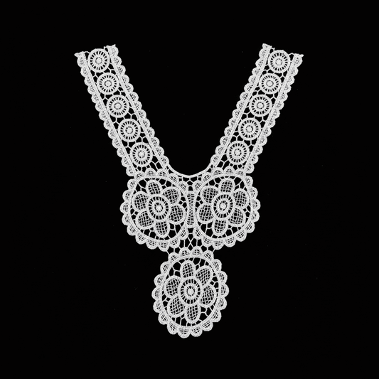 White Dyeable Polyester Neck Patch ( Width : 7 Inch & Lenght : 11 Inch )