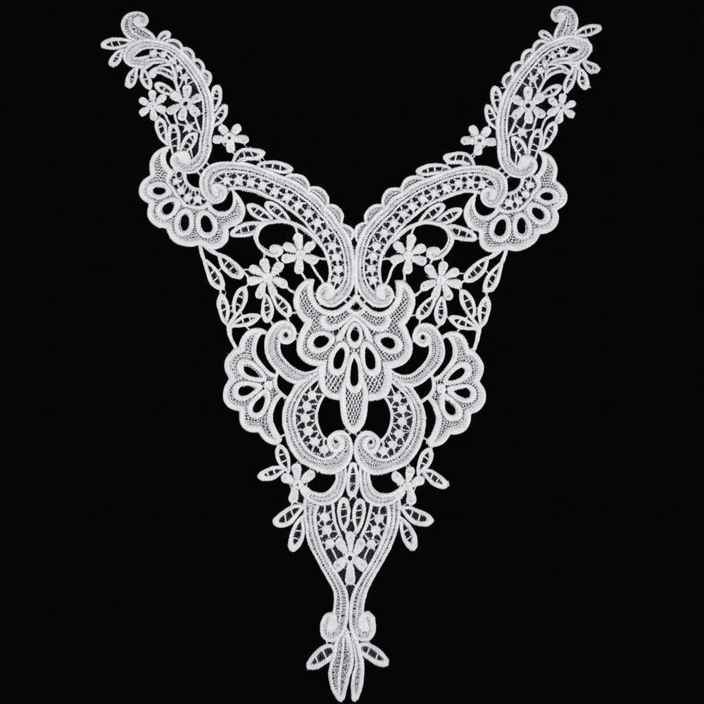 White Dyeable Polyester Neck Patch ( Width : 7 Inch & Lenght : 12 Inch )