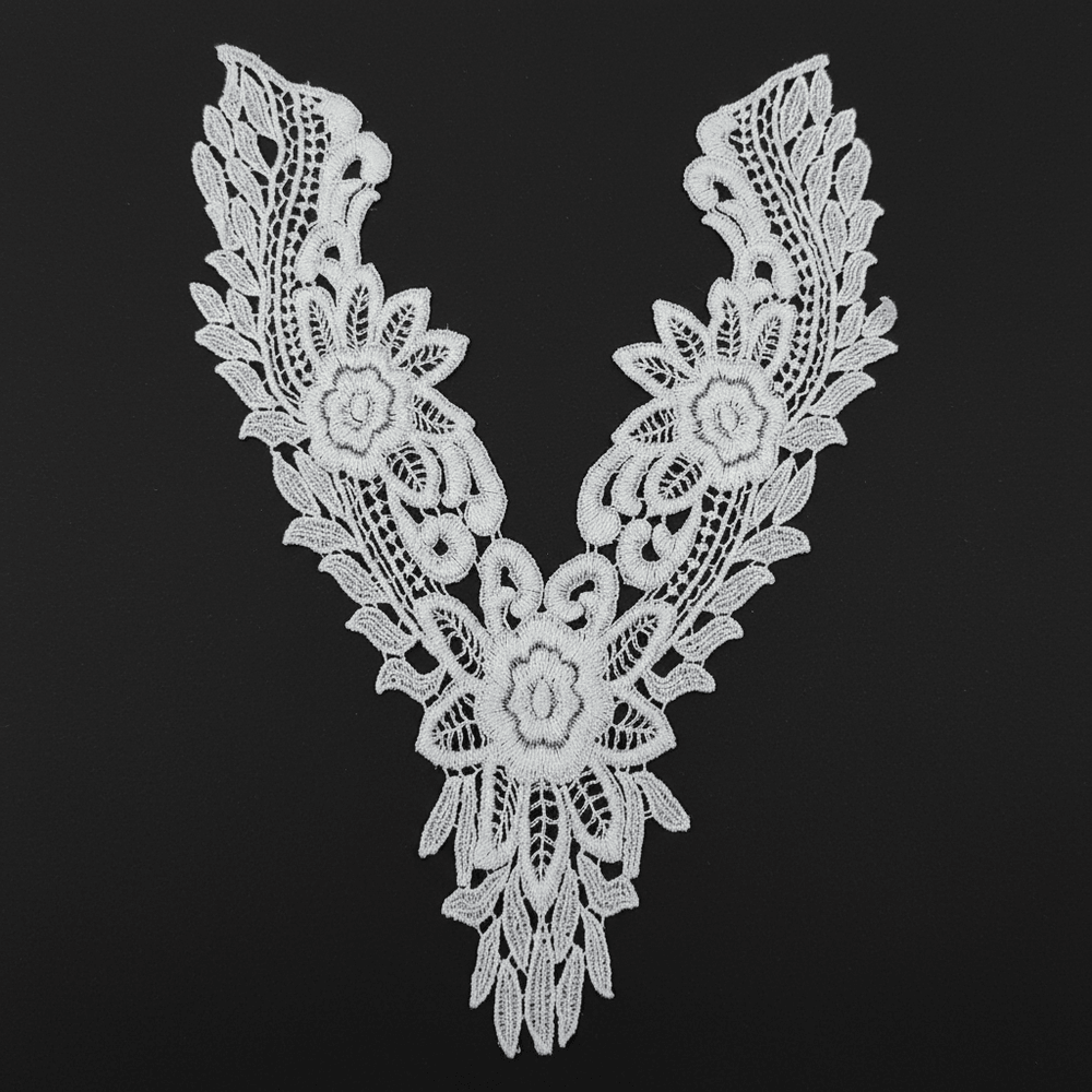 White Dyeable Polyester Neck Patch ( Width : 7.5 Inch & Lenght : 11 Inch )