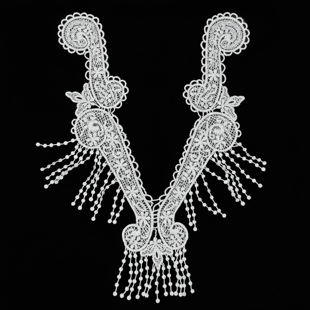 White Dyeable Polyester Neck Patch ( Width : 7 Inch & Lenght : 12 Inch )