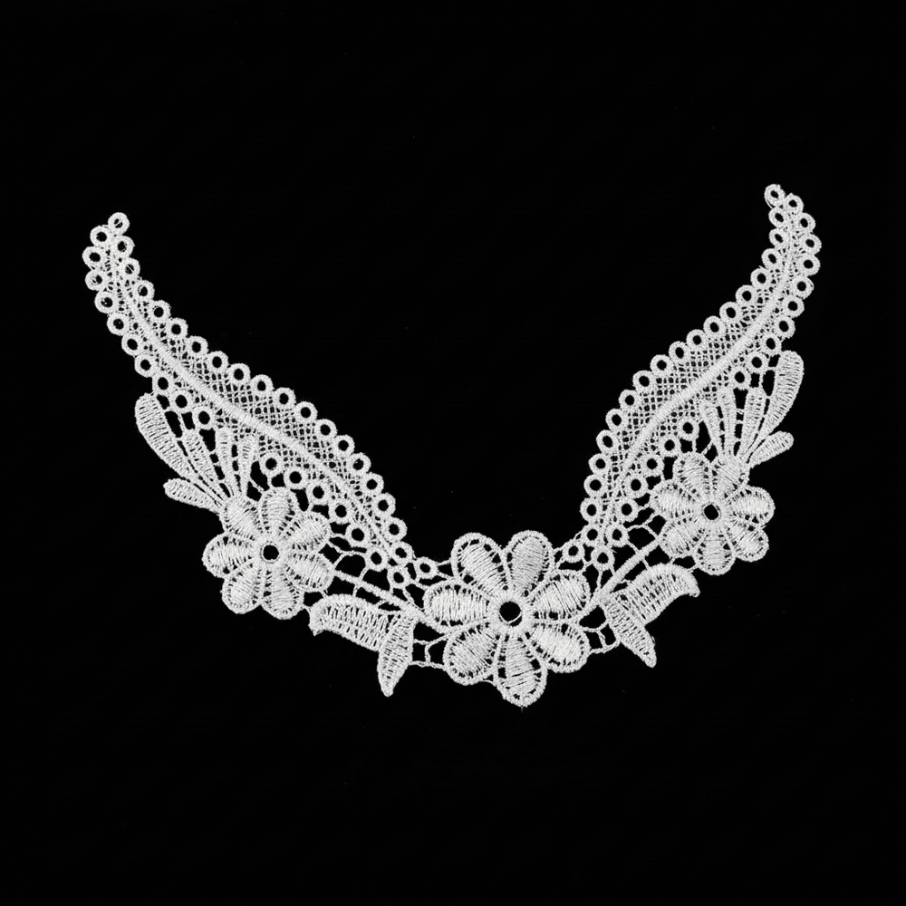 White Dyeable Polyester Neck ( Width : 7 Inch & Lenght : 5 Inch )