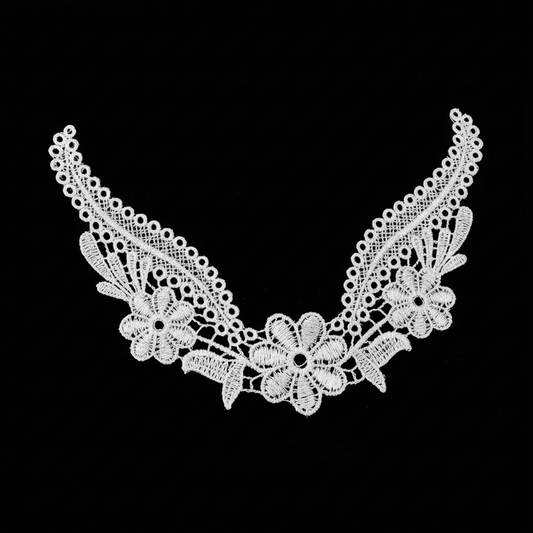 White Dyeable Polyester Neck ( Width : 7 Inch & Lenght : 5 Inch )