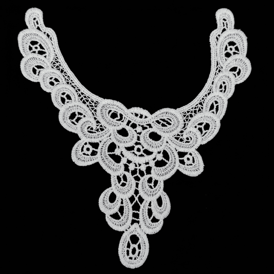 White Dyeable Polyester Neck Patch ( Width : 7 Inch & Lenght : 9 inch )