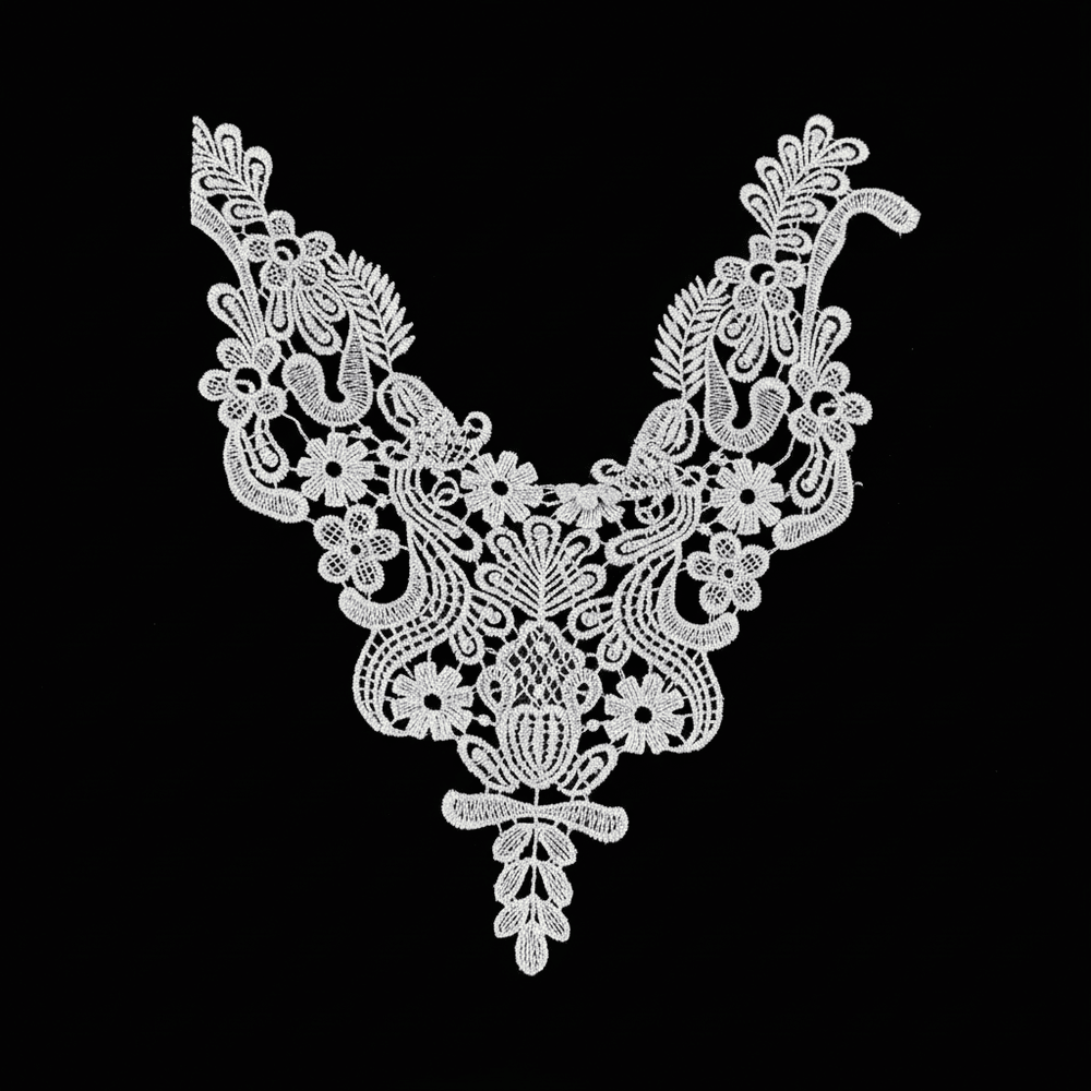 White Dyeable Polyester Neck Patch ( Width : 7 Inch & Lenght : 10 Inch )