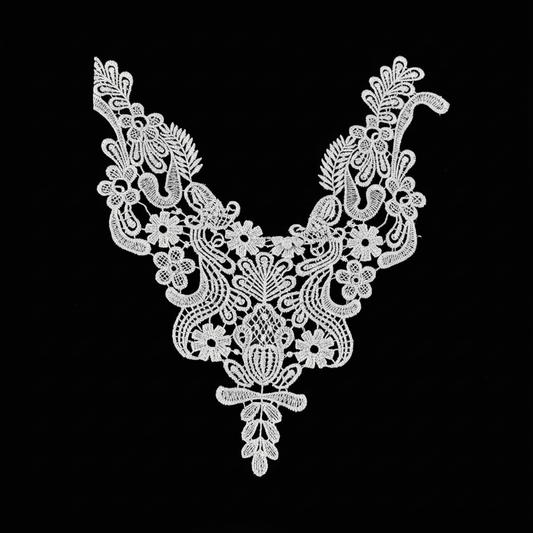 White Dyeable Polyester Neck Patch ( Width : 7 Inch & Lenght : 10 Inch )