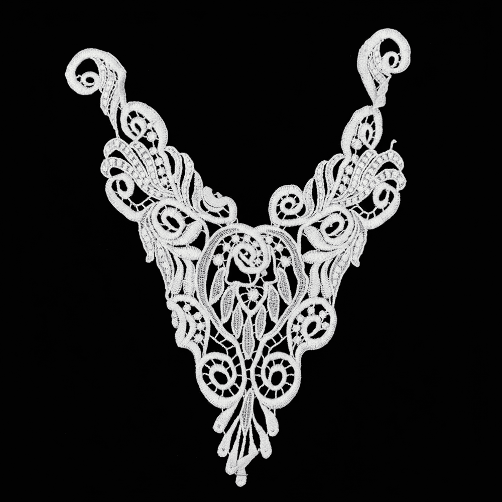 White Dyeable Polyester Neck Patch ( Width : 8 Inch & Lenght : 10 Inch )