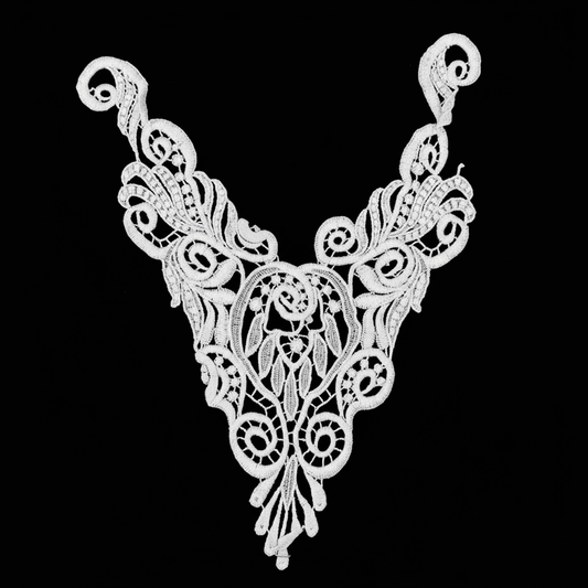 White Dyeable Polyester Neck Patch ( Width : 8 Inch & Lenght : 10 Inch )