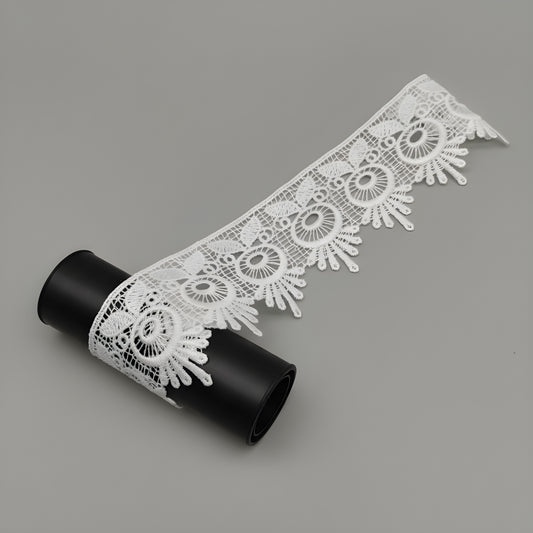 White Polyester Lace (Width : 2 Inch & P-206)
