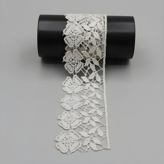 White Polyester Lace (Width : 2 Inch & P-221)