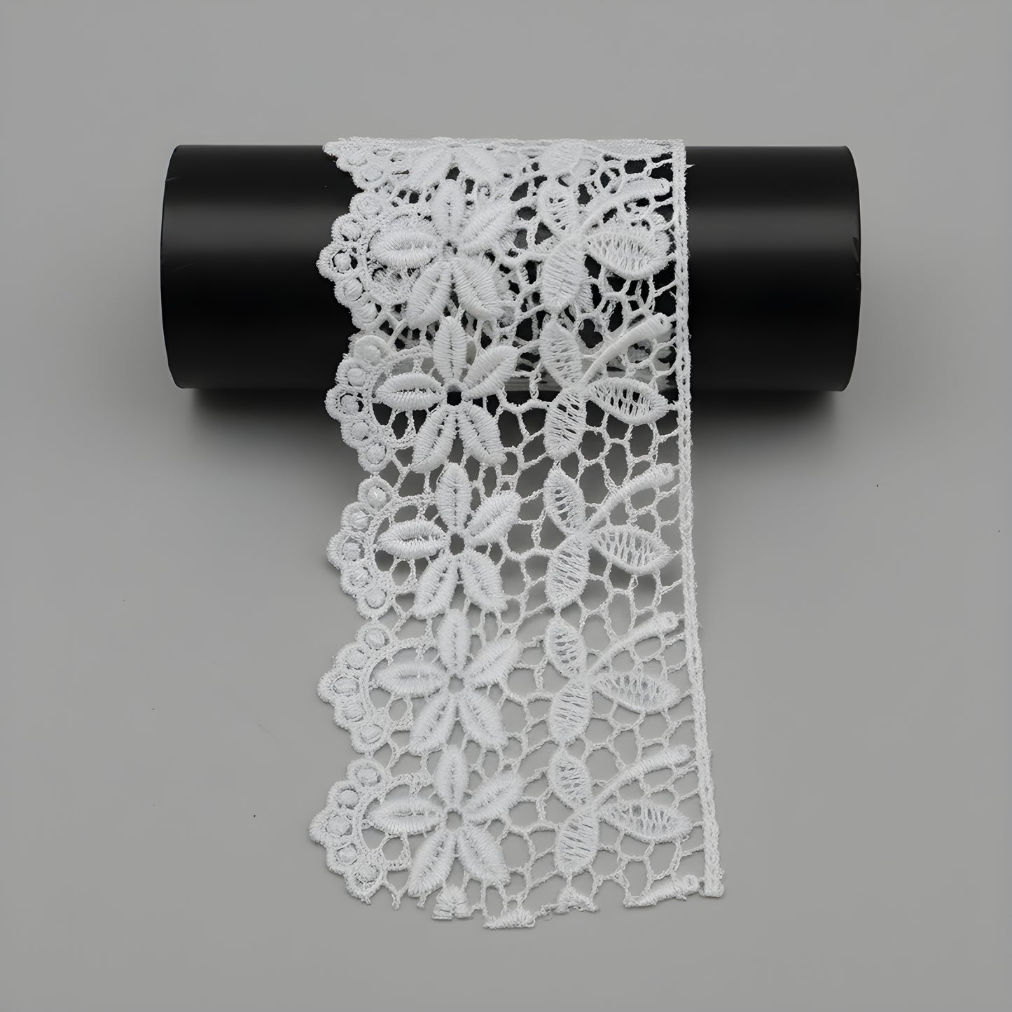 White Polyester Lace (Width : 3 Inch & P-225)