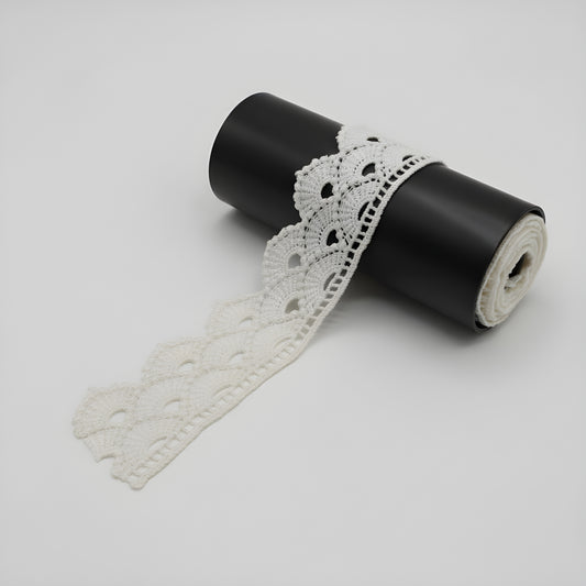 White Polyester Lace (Width : 1.5 Inch & P-226)