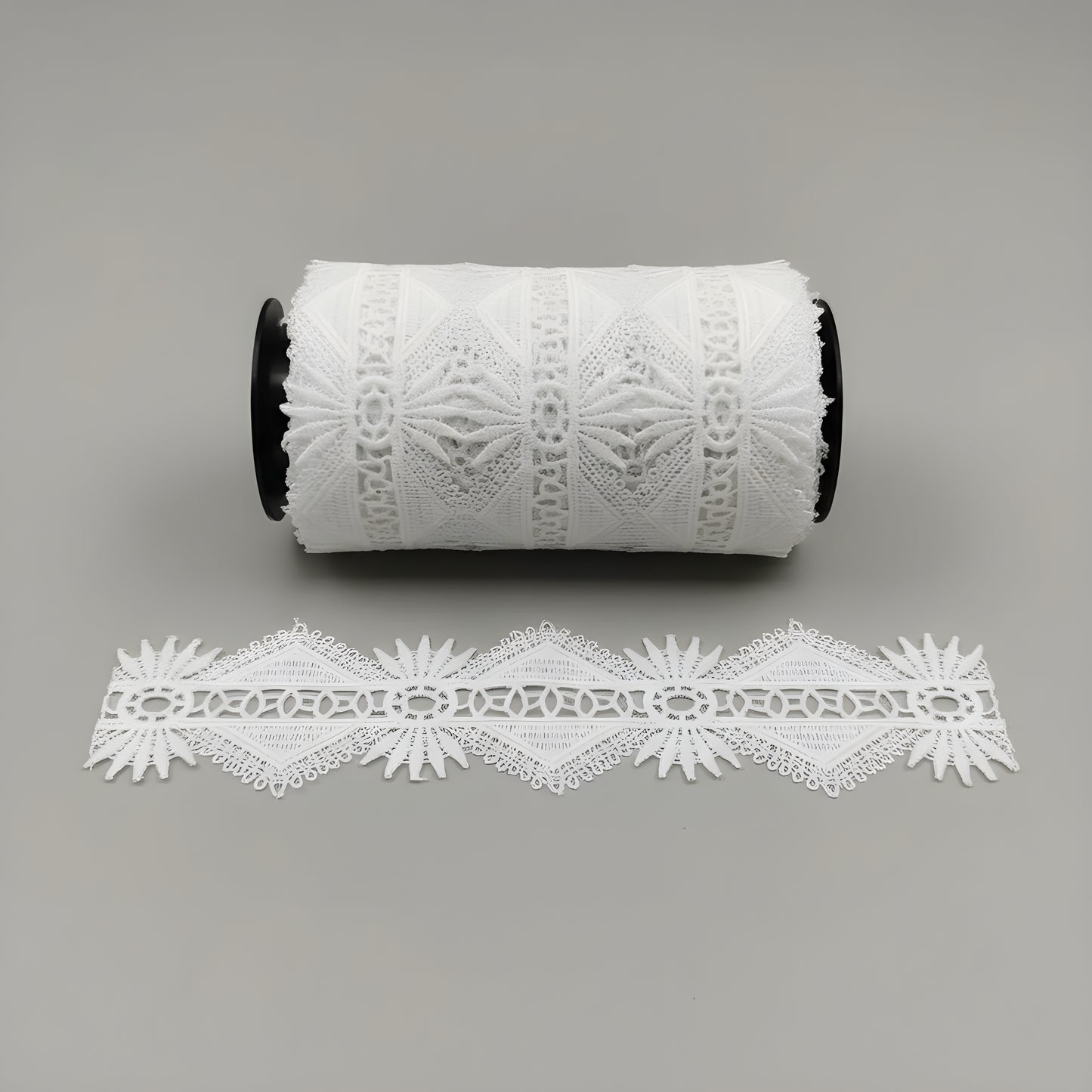 Whiye Polyester Lace (Width : 2 Inch & P-236)