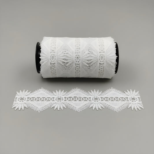 Whiye Polyester Lace (Width : 2 Inch & P-236)
