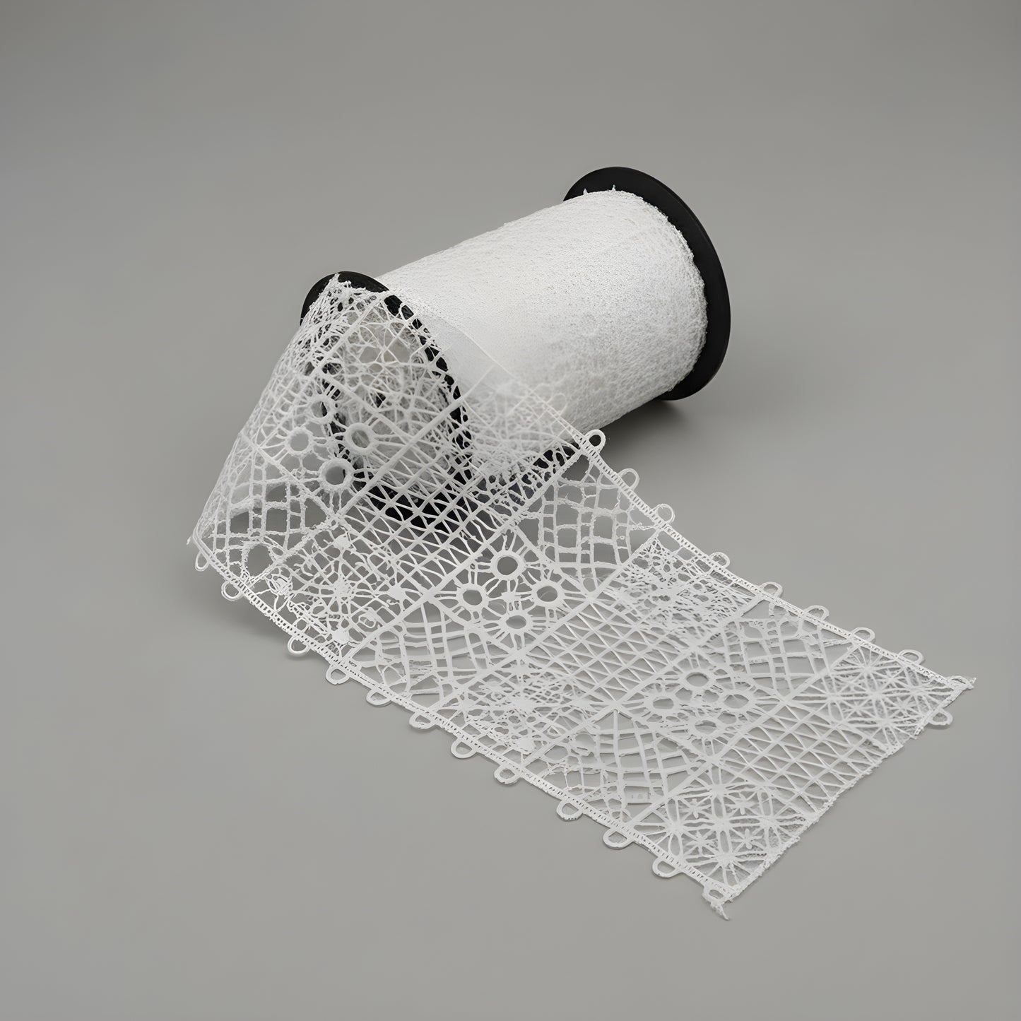 White Polyester Lace (Width : 3 Inch & P-237)