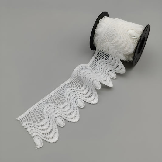 White Polyester Lace ( Width : 2 Inch & P-244)