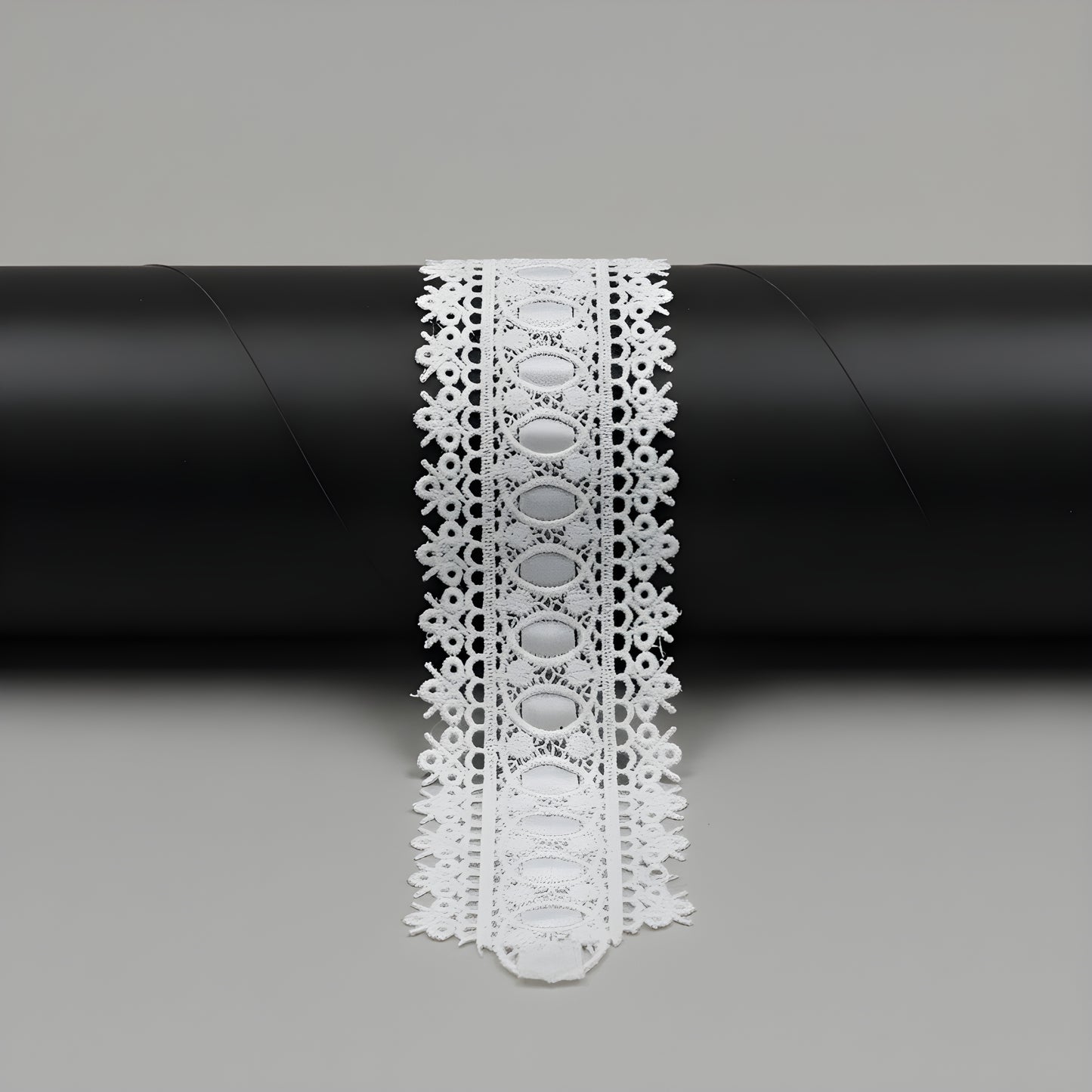 White Polyester Lace ( Width : 2 Inch & P-245)