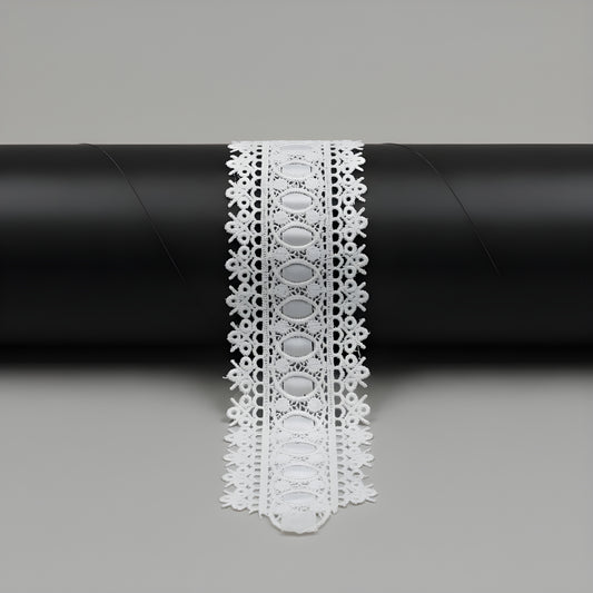 White Polyester Lace ( Width : 2 Inch & P-245)