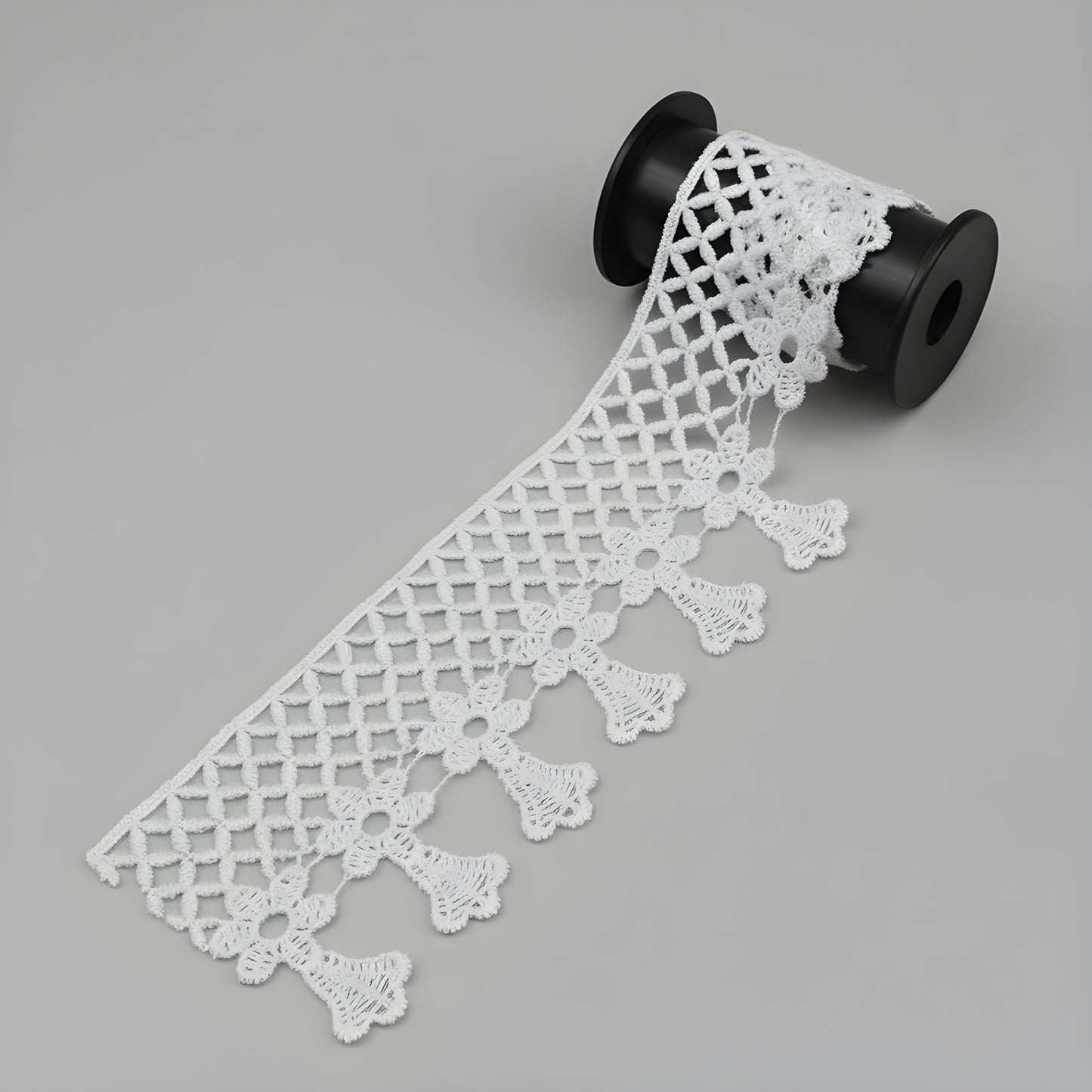 White Polyester Lace ( Width : 2.5 Inch & P-248)