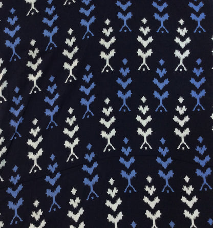 Blue & White Rayon Print