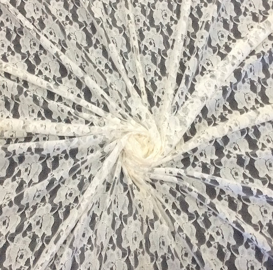 White Nylon Net Dyed & Dyeable (Sku: S-110)