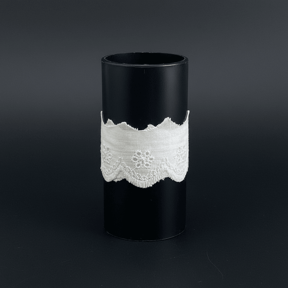 White Cotton Dyeable Schiffli Lace (Width : 1.5 Inch & Sku: S-111)